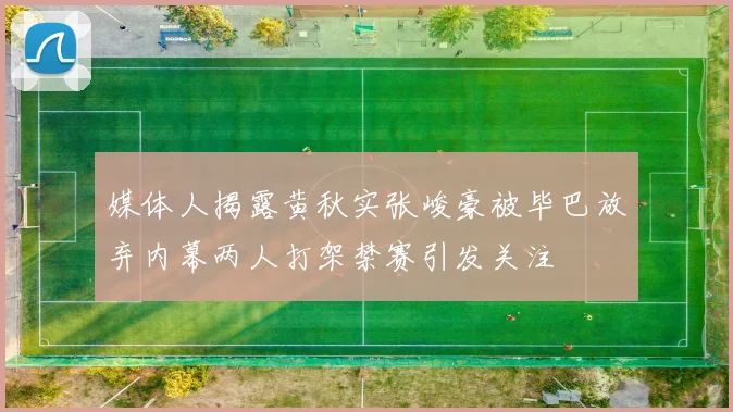 媒体人揭露黄秋实张峻豪被毕巴放弃内幕两人打架禁赛引发关注